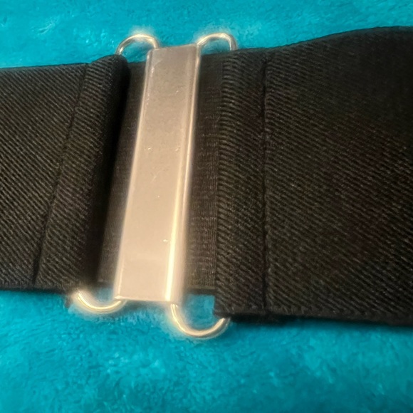 Black belt with silver hardware. - Picture 4 of 5